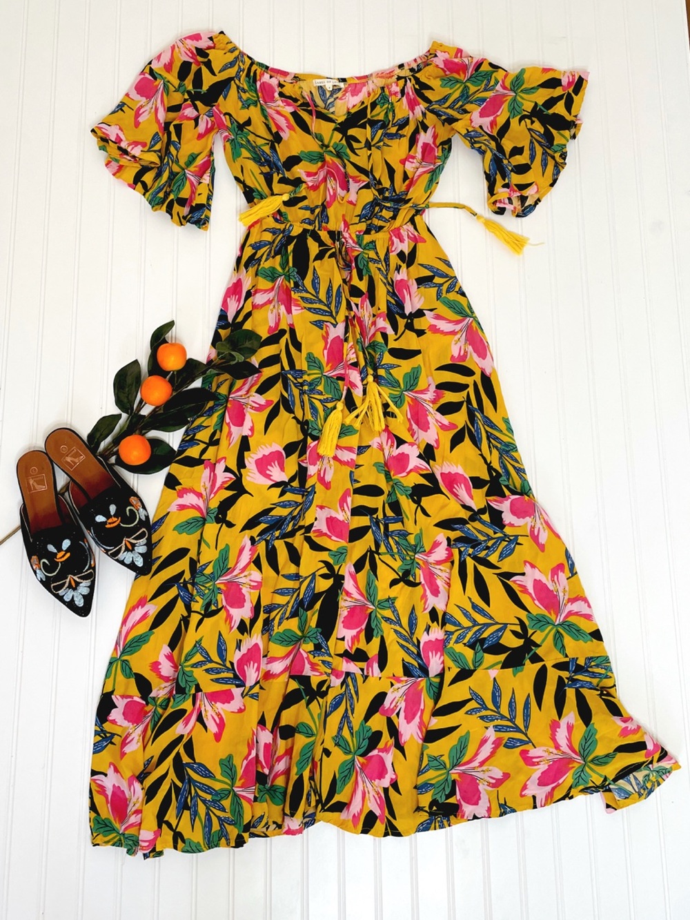 Label of Love Tropical Floral Maxi Dress